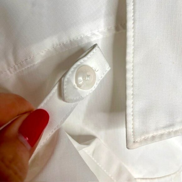 REI Co-op Sahara Short-Sleeved Hiking Shirt - White - XL - Picture 8 of 10